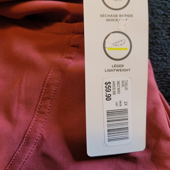 Nwt hyba pink lightweight jacket plus size 2x - Picture 3 of 3